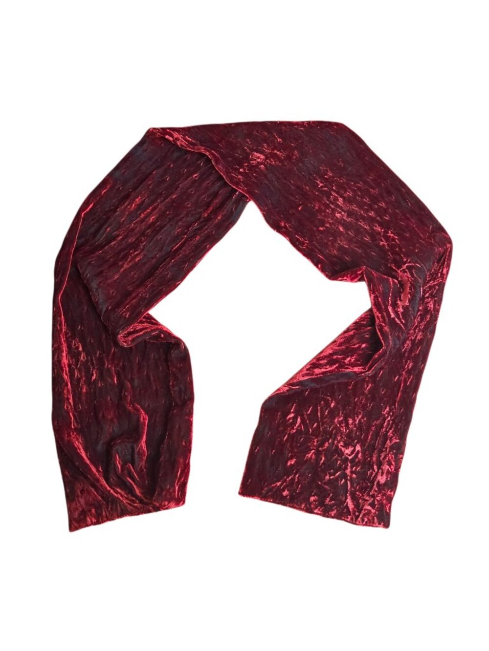 Vintage Gordana Devoré Burnout Silk Velvet Scarf Harrods London Made in England
